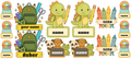 Back pack and Dino Name Stickers  UV DTF (custom 1 name per sheet)