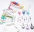 Badge reels with beadable chain