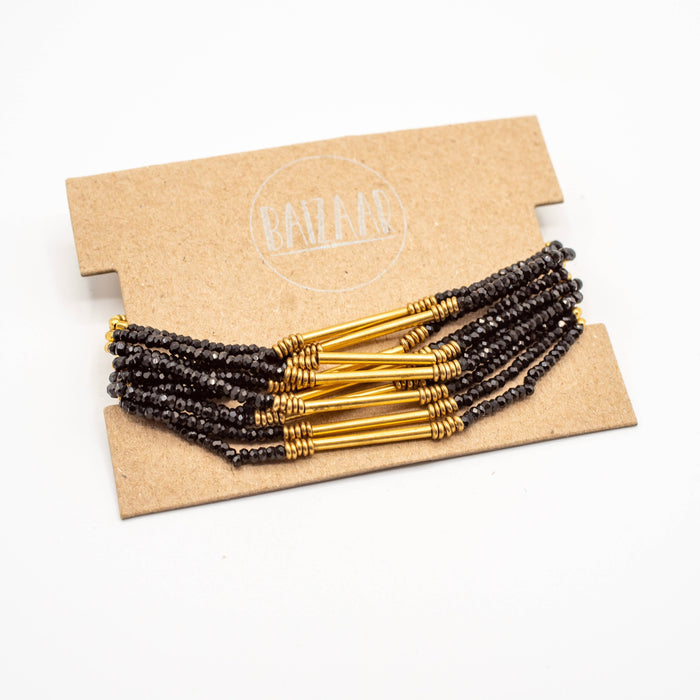 beaded color tube bracelets