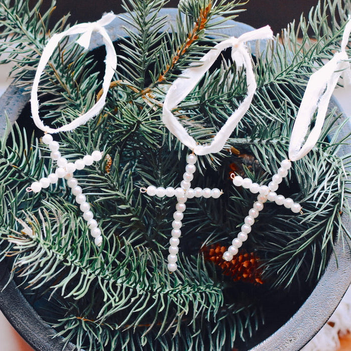 Beaded Cross Ornament Pack of 3