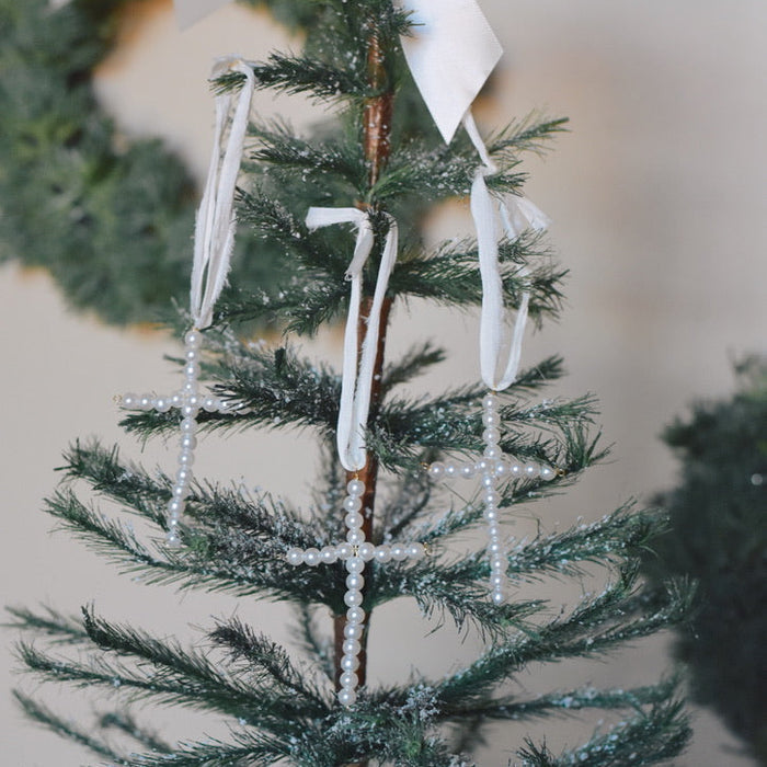 Beaded Cross Ornament Pack of 3