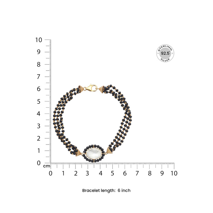 Black beads mangalsutra bracelet