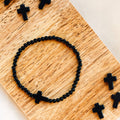 Black Cross Bracelet