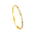 Bracelet with three diamonds and four shells asonjewelry