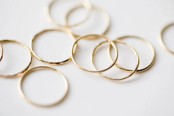 brass smooth stacking ring