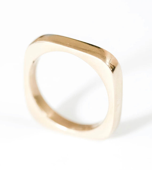brass square ring I