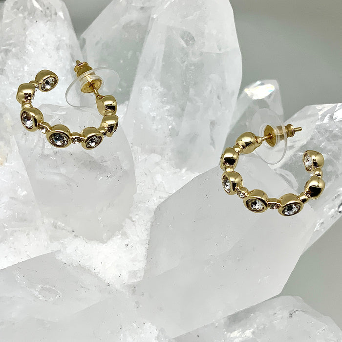 Bubble Crystal Cluster Earrings