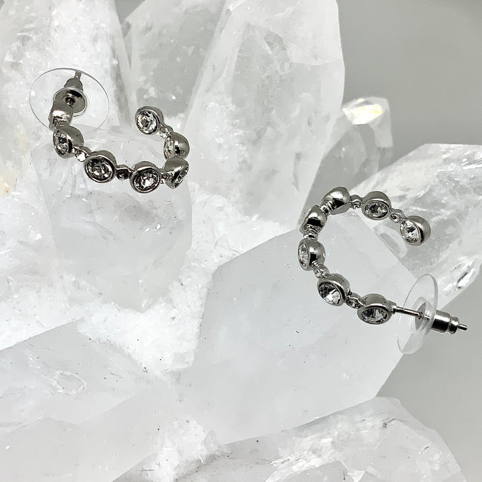 Bubble Crystal Cluster Earrings