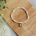 Bubble Initial Charm Bracelet