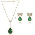Celebration Green Onyx Silver Set