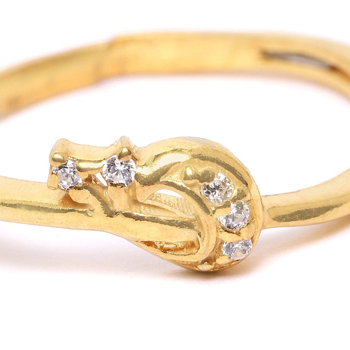 Celestial Charm Gold-Plated Silver Ring