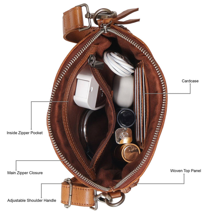 coast leather crossbody bag