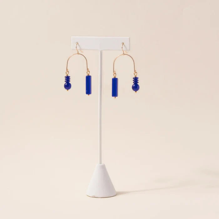 composition swing earrings