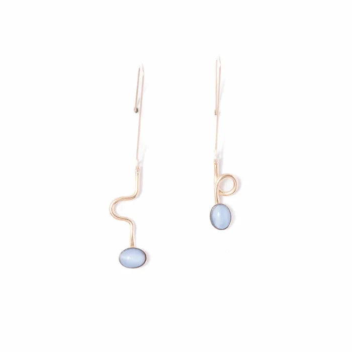 contour drop earrings