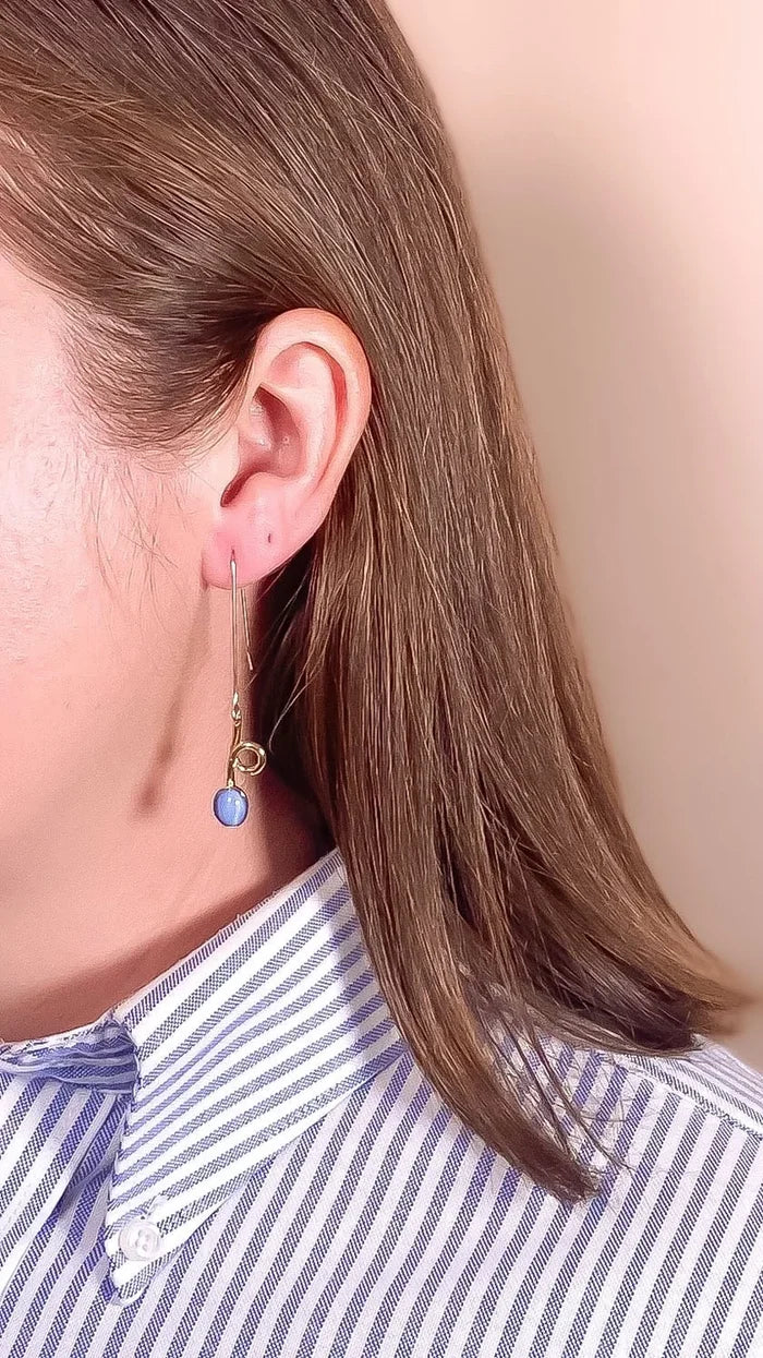 contour drop earrings