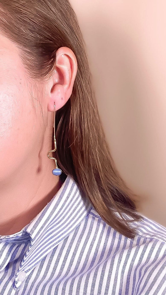 contour drop earrings