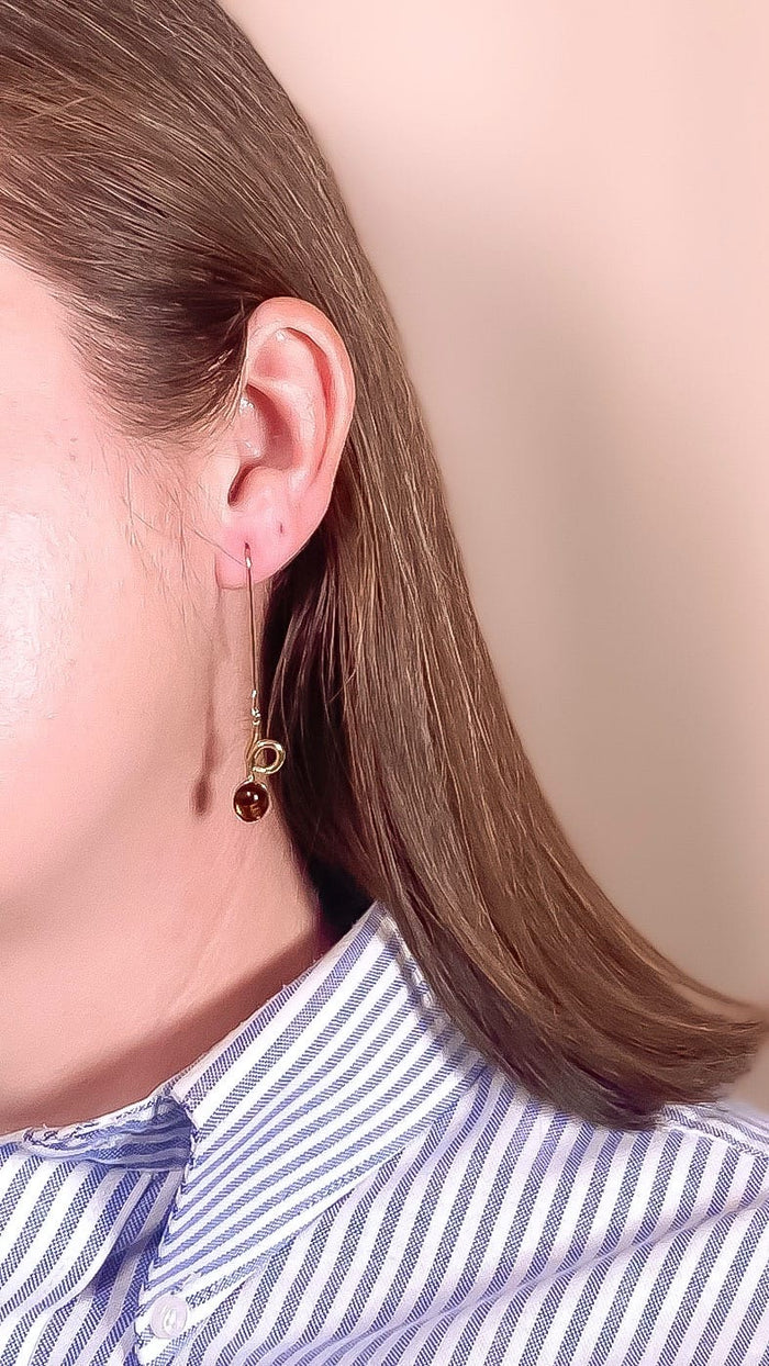 contour drop earrings