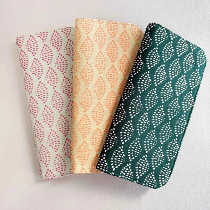 cotton canvas long wallet