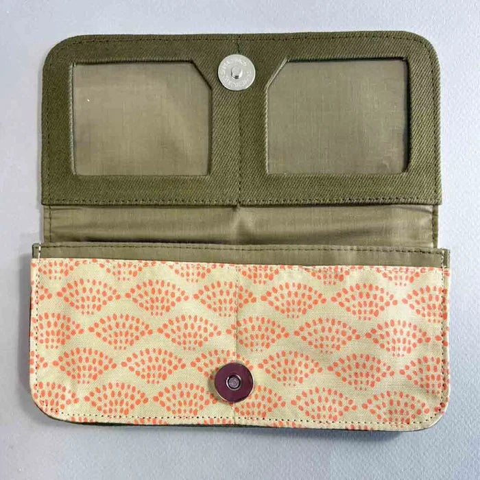 cotton canvas long wallet