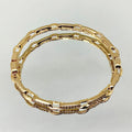 Crystal Link Bangle Bracelet