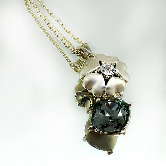 Cushion Cut Flower Crystal Set