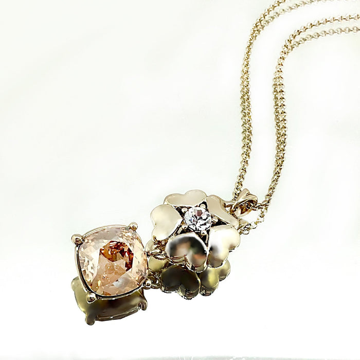 Cushion Cut Flower Crystal Set