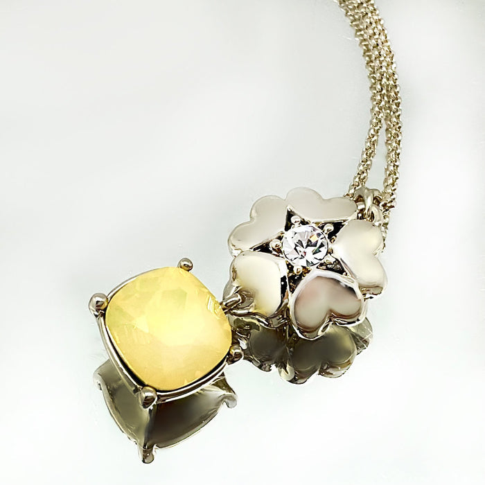 Cushion Cut Flower Crystal Set