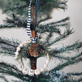 Custom Name Beaded Wreath Ornament
