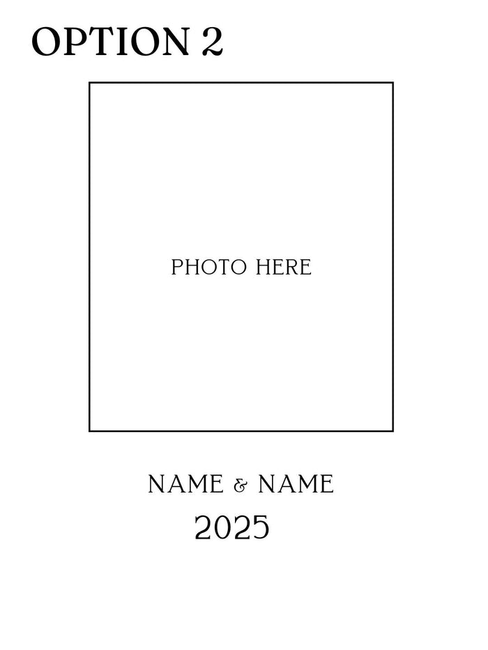 Custom Photo Gold Frame Ornament