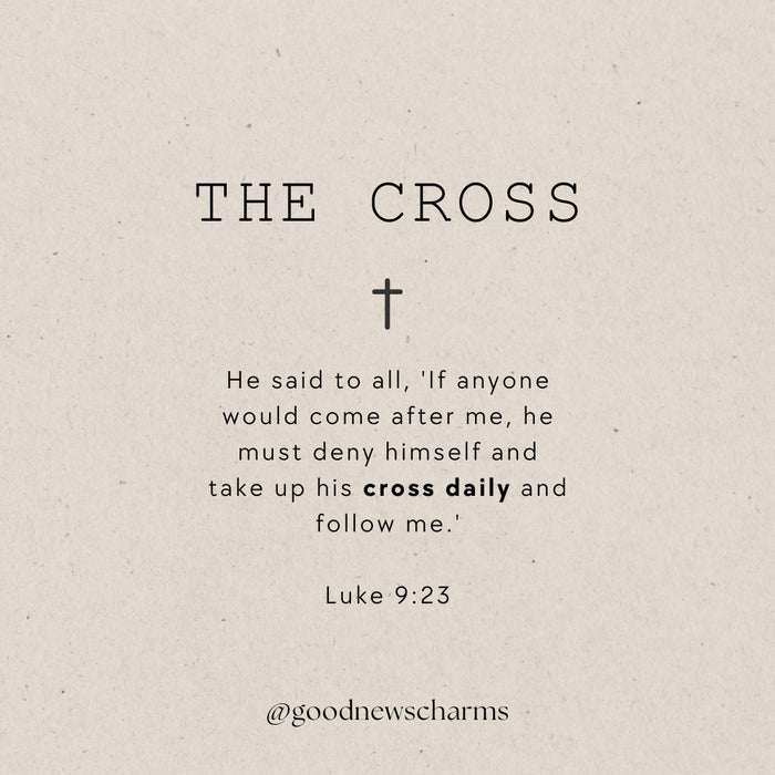 Dainty Good News Cross Bracelet