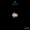 Diamond Nose Pin in 18KT Yellow Gold