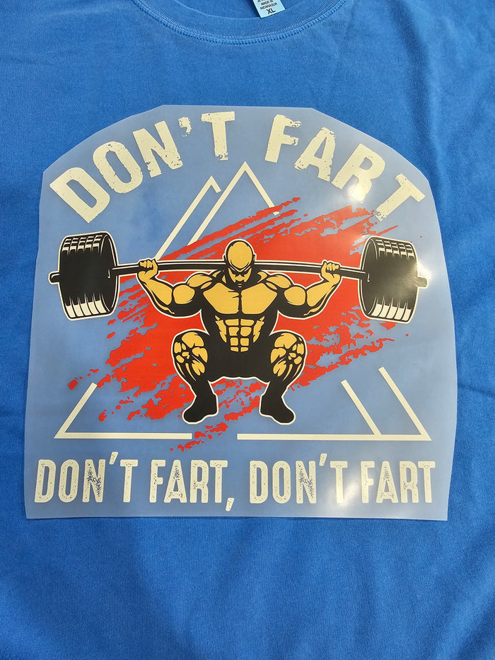 Don't Fart, Don't fart  -DTF Transfer 10 x 10 inches