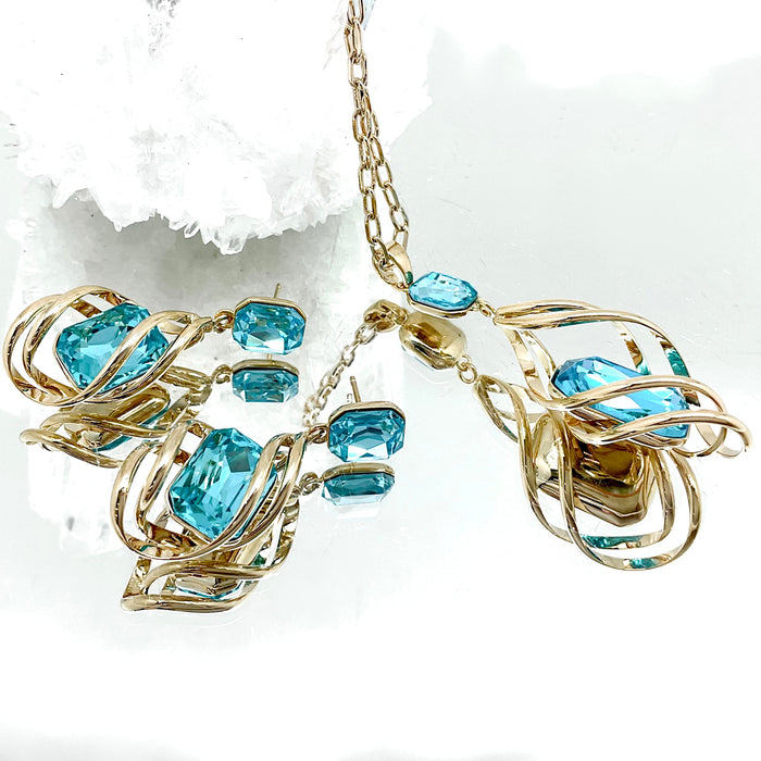 Emerald Cut Premium Crystal Set