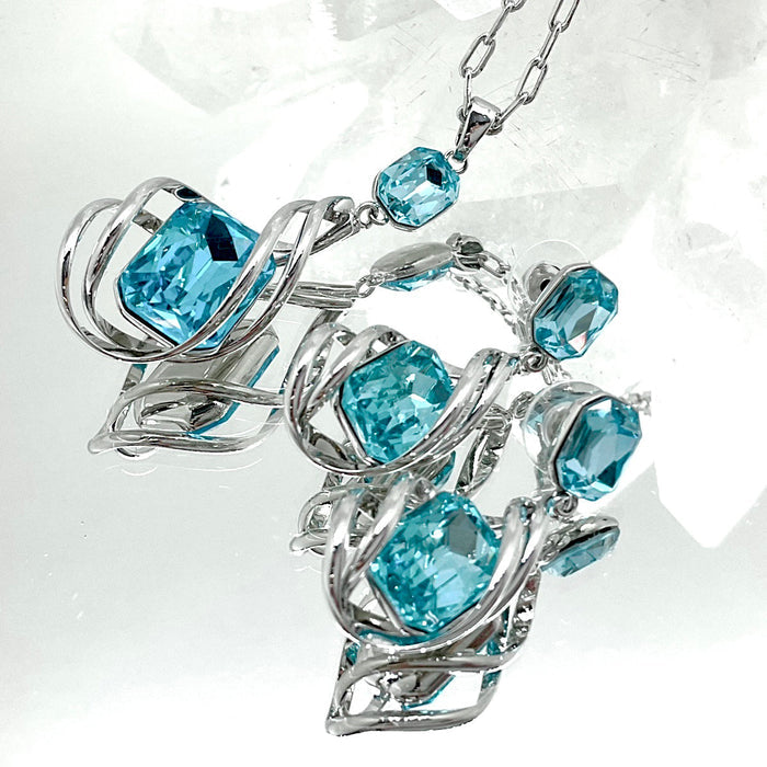 Emerald Cut Premium Crystal Set