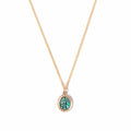 emerald ladybug charm necklace