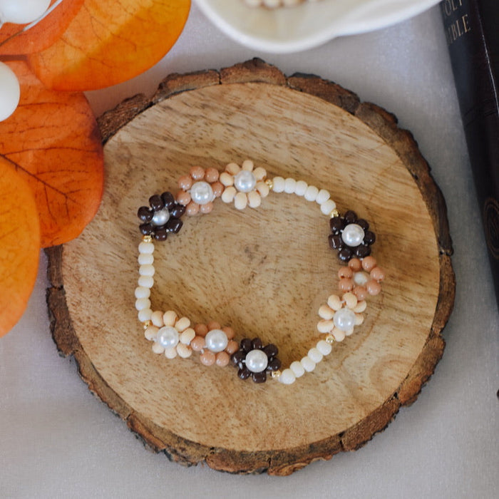 Fall Flowered Bracelet