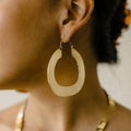 flat hoop earrings