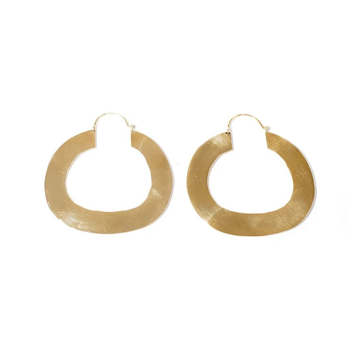 flat hoop earrings