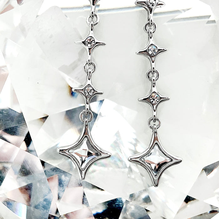 Four Pointed Star Shape Crystal Set