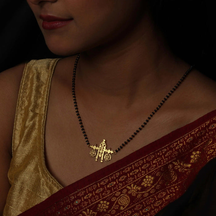 Goddess Lakshmi Sterling Silver Mangalsutra