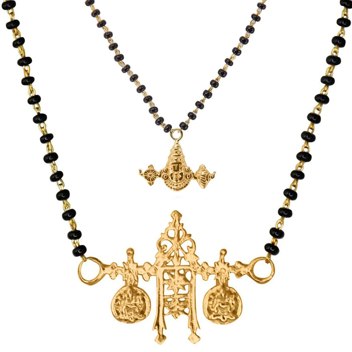 Goddess Lakshmi Sterling Silver Mangalsutra