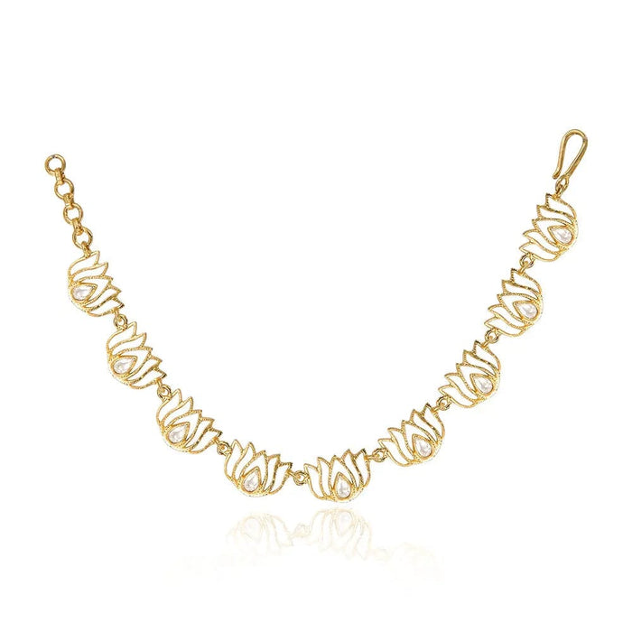 Gold Plated Silver Lotus Bracelet