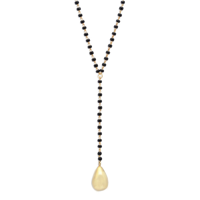 Golden Drop Silver Mangalsutra