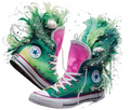 Green Chucks -  DTF TRANSFER Prints