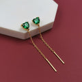 Green love Silver Sui dhaga