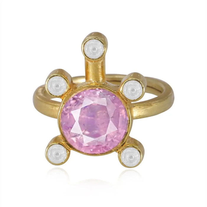Gulabo Silver 92.5 Tortoise Ring