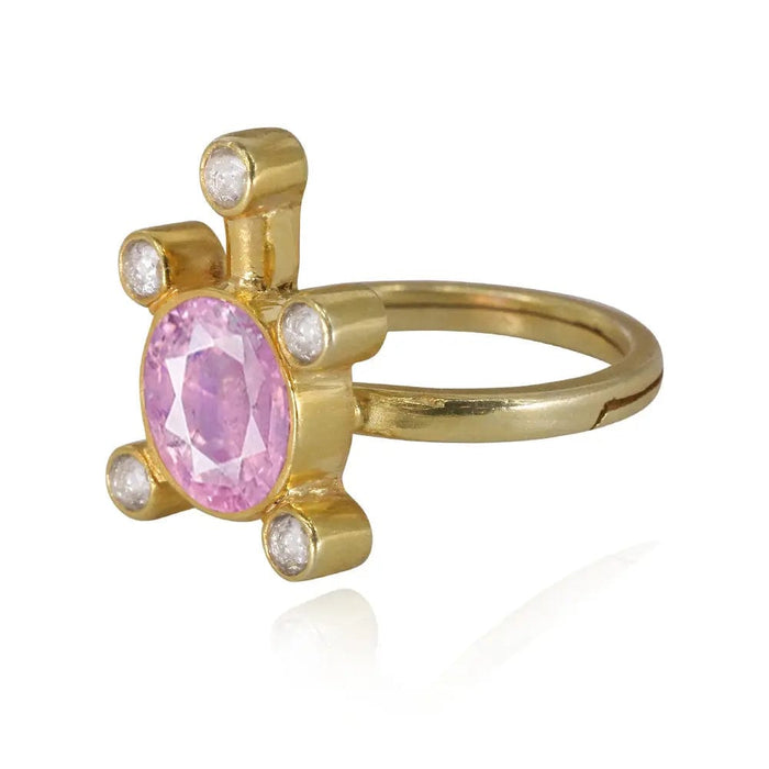Gulabo Silver 92.5 Tortoise Ring