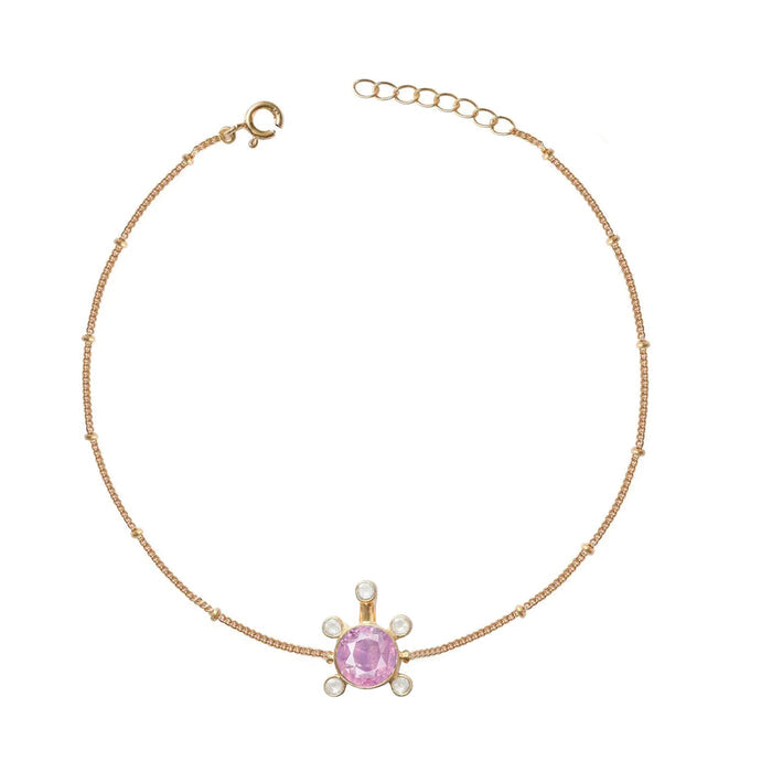 Gulabo Silver Tortoise Bracelet