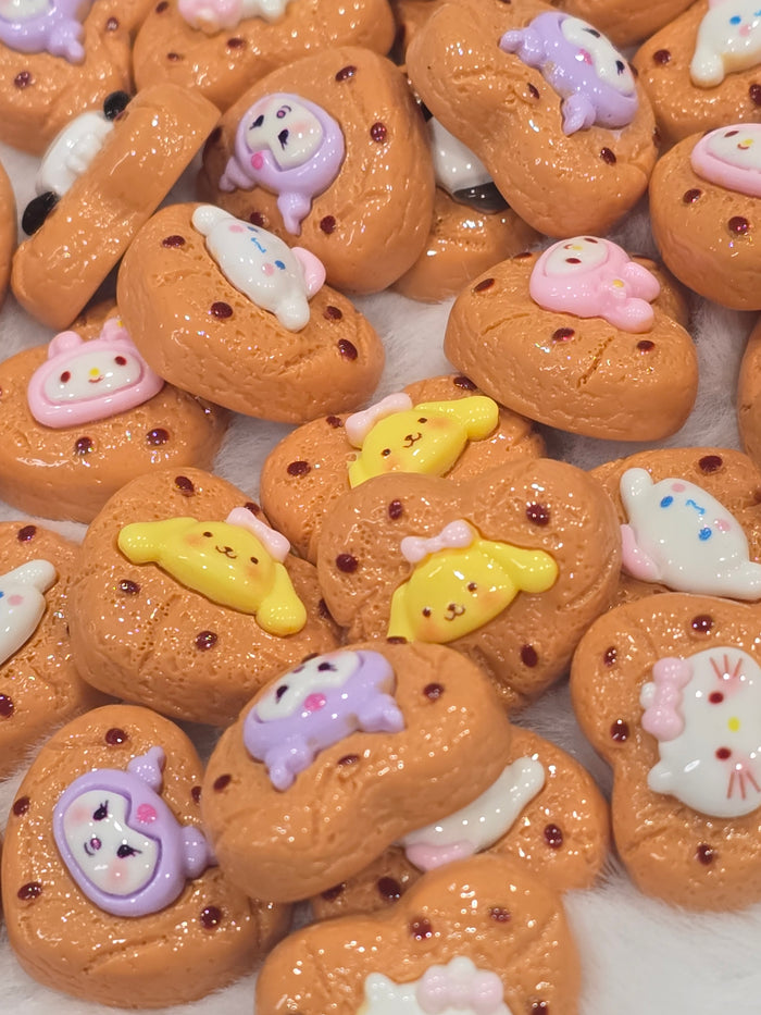 Heart cookie Flat back Charms