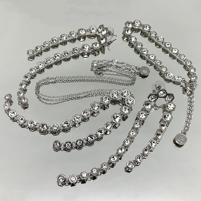 Heptagon Stone Jewelry Set